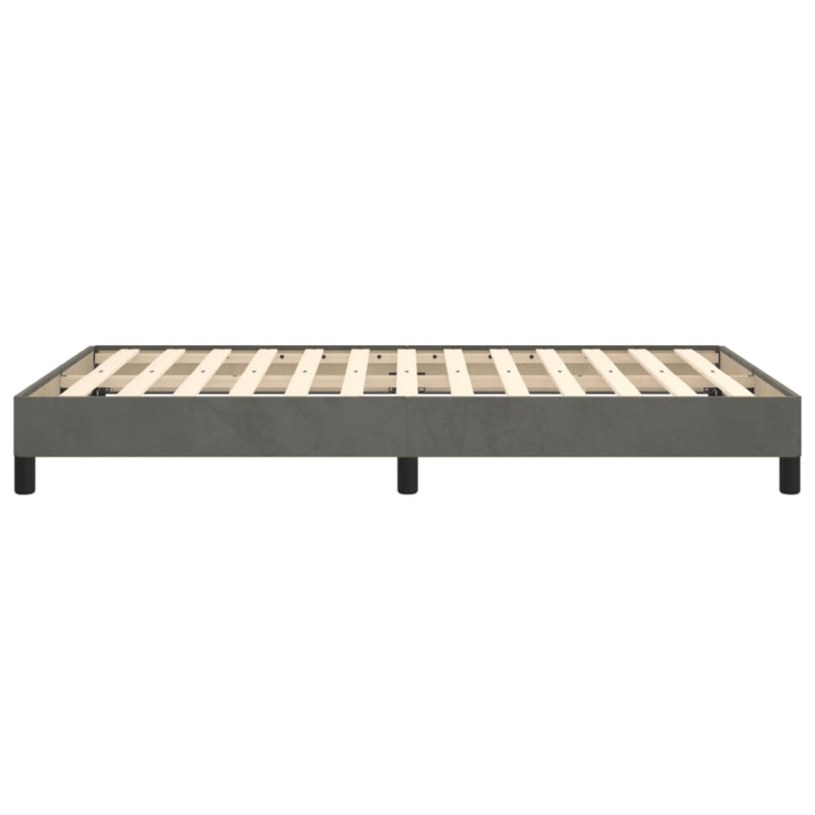 Bedframe Fluweel Donkergrijs 120 x 190 cm 25 cm