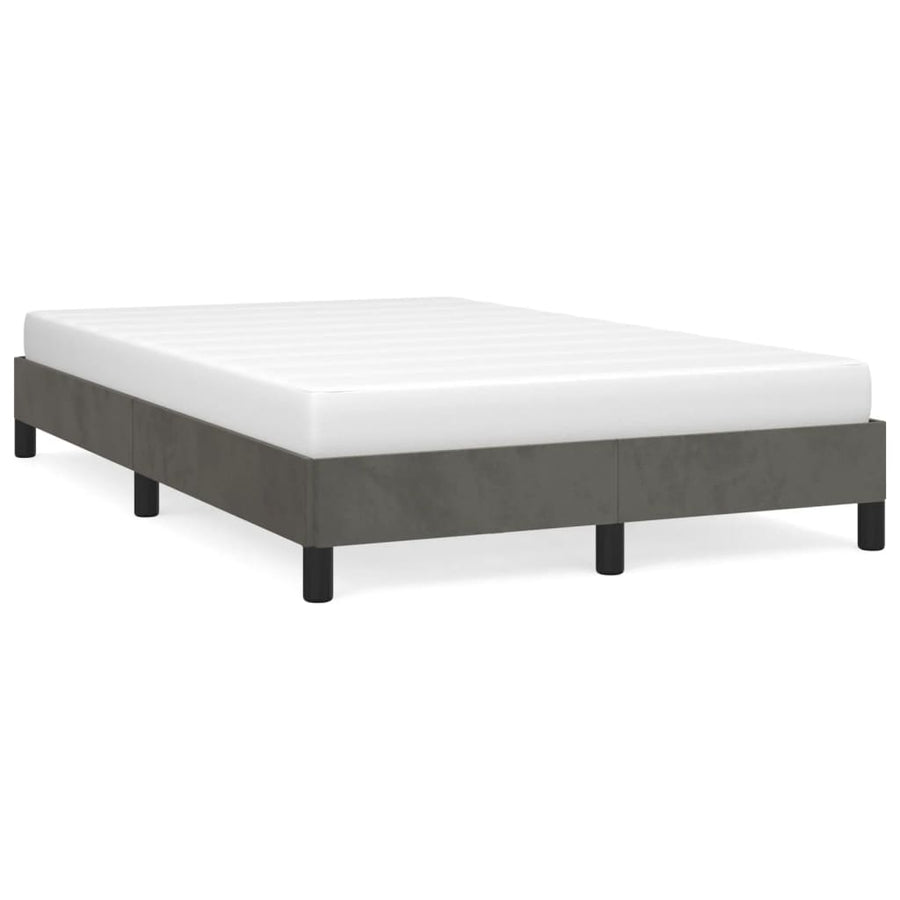 Bedframe Fluweel Donkergrijs 120 x 190 cm 25 cm
