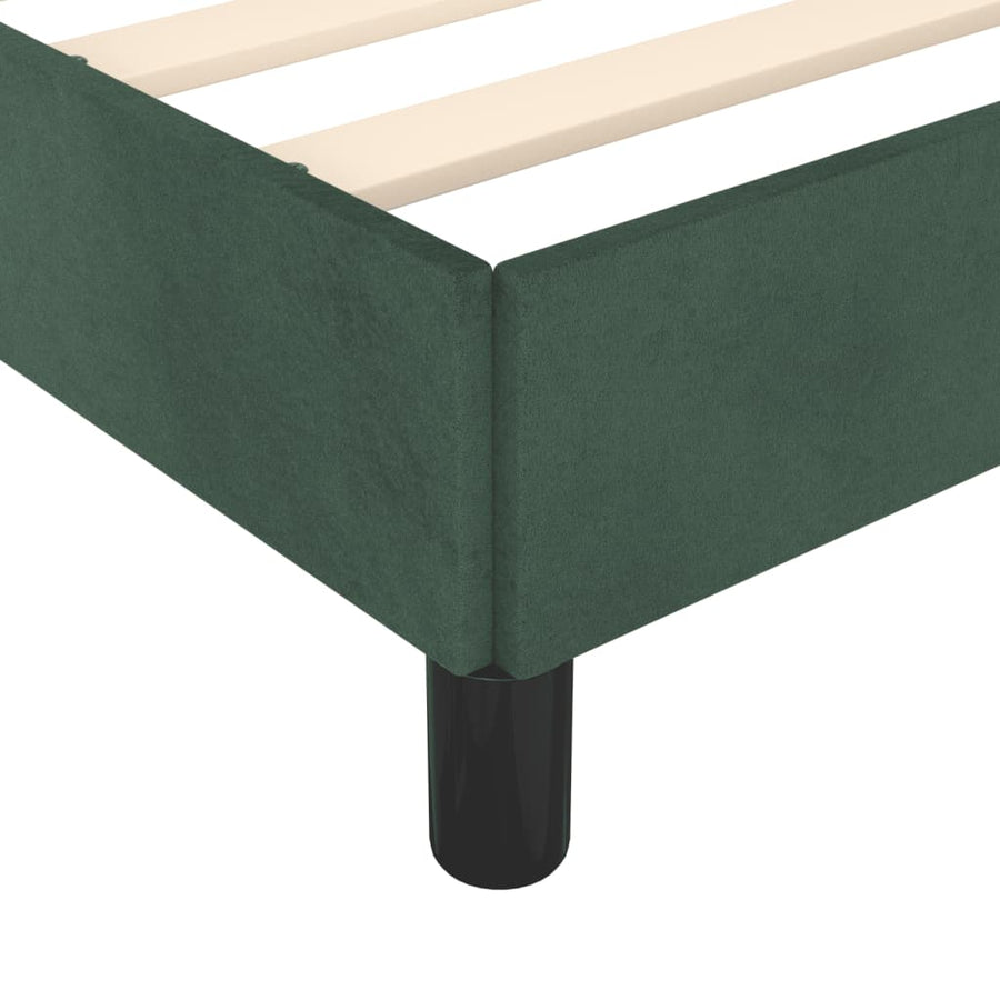 Bedframe Fluweel Donkergroen 120 x 190 cm 25 cm