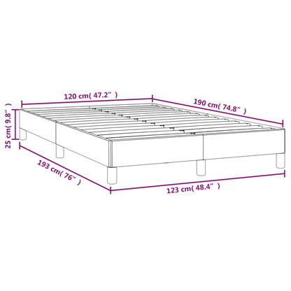 Bedframe Fluweel Donkergroen 120 x 190 cm 25 cm