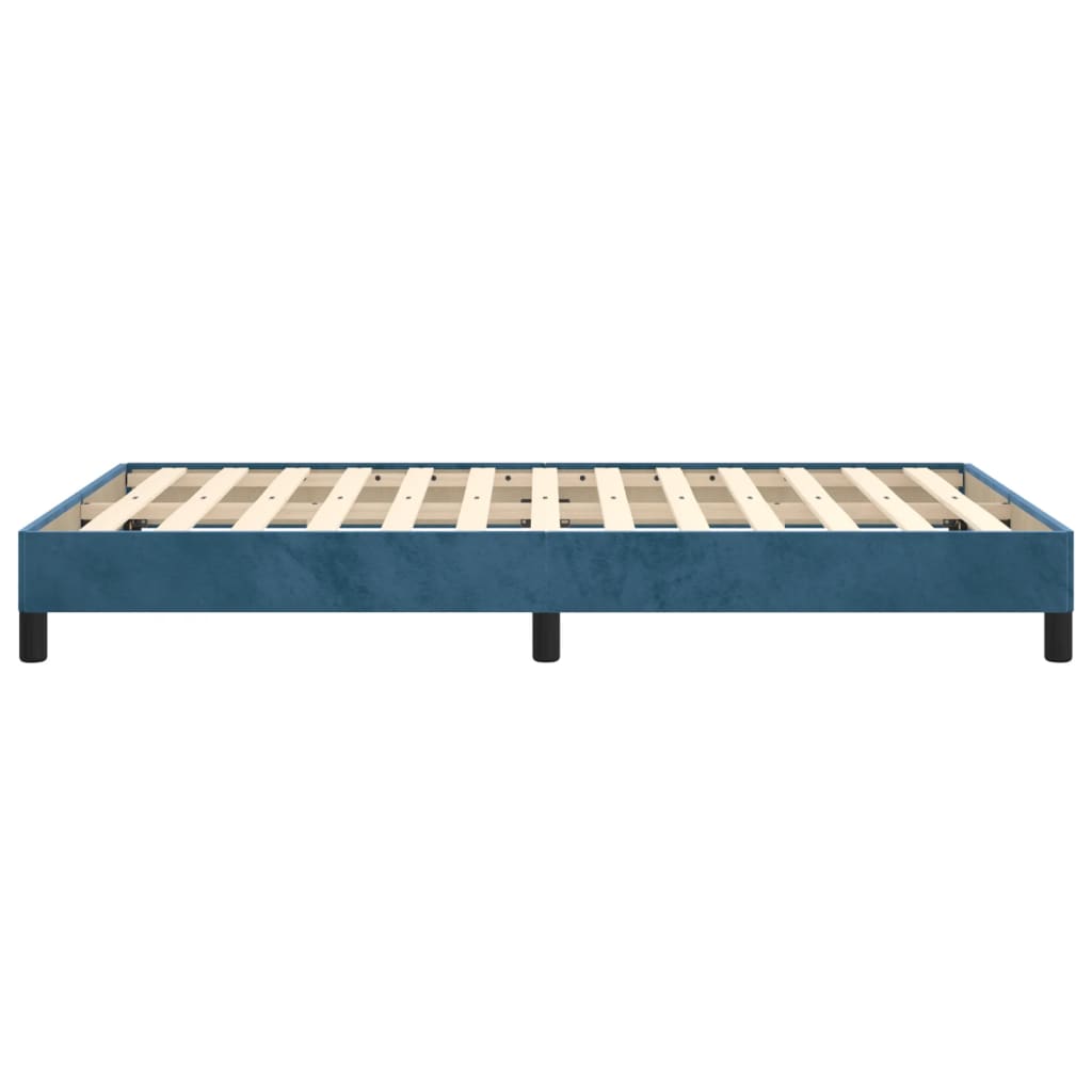 Bedframe Fluweel Donkerblauw 120 x 190 cm 25 cm