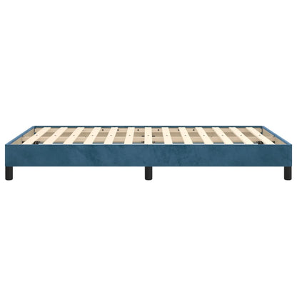 Bedframe Fluweel Donkerblauw 120 x 190 cm 25 cm