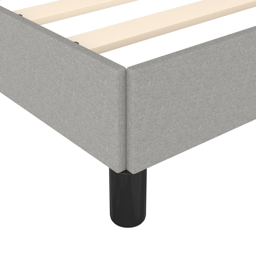Bedframe Stof Lichtgrijs 120 x 190 cm 33.5 cm