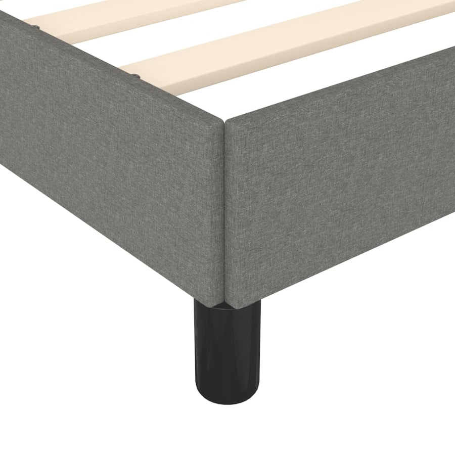 Bedframe Stof Donkergrijs 120 x 190 cm 33.5 cm