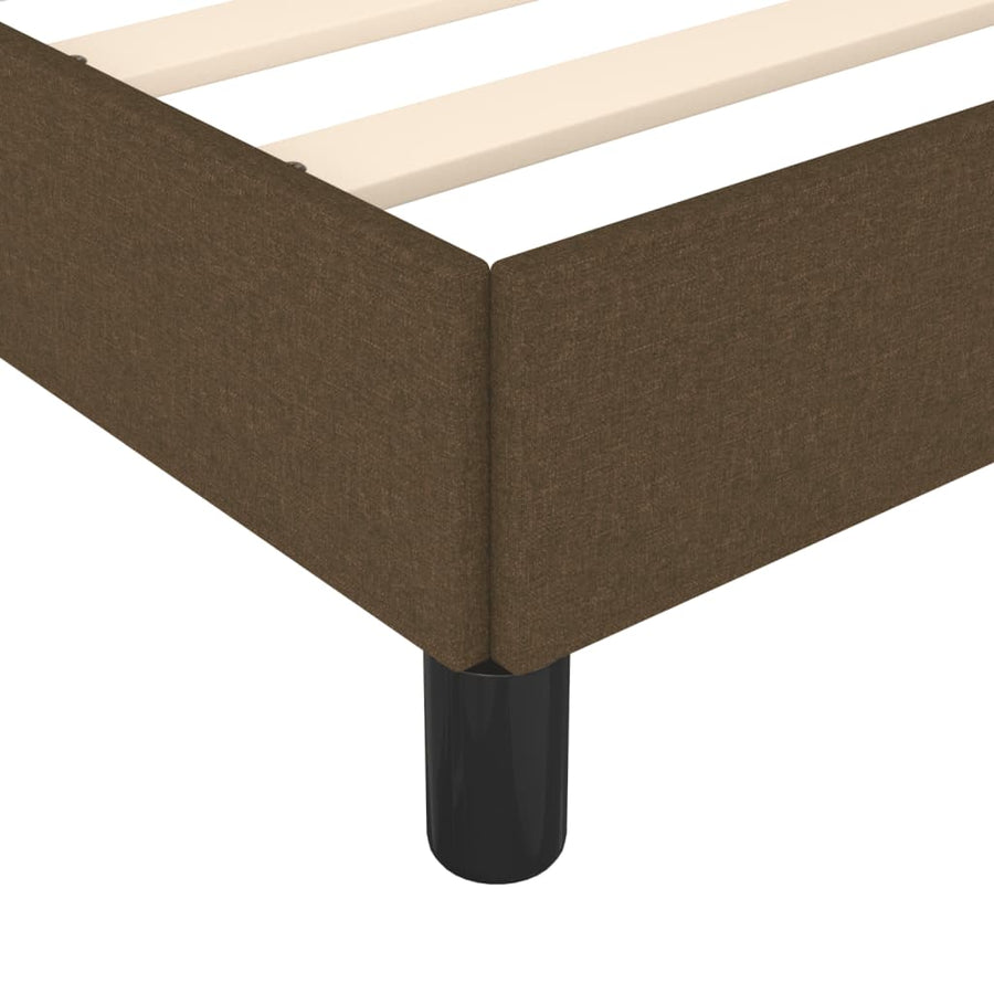 Bedframe Stof Donkerbruin 120 x 190 cm 33.5 cm