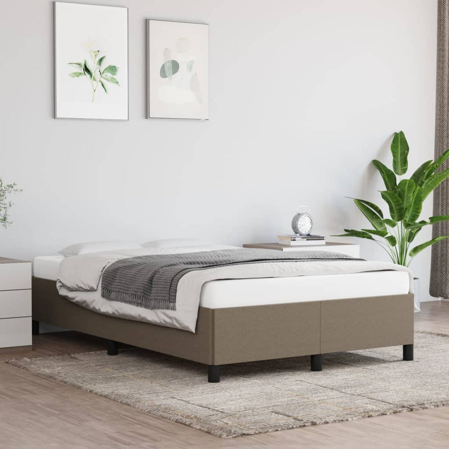 Bedframe Stof Taupe 120 x 190 cm 33.5 cm