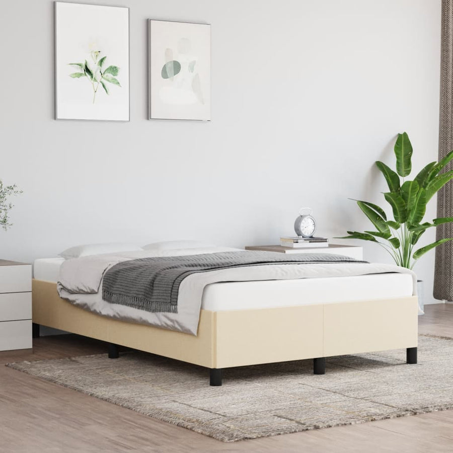 Bedframe Stof Kleurig Crème 120 x 190 cm 33.5 cm