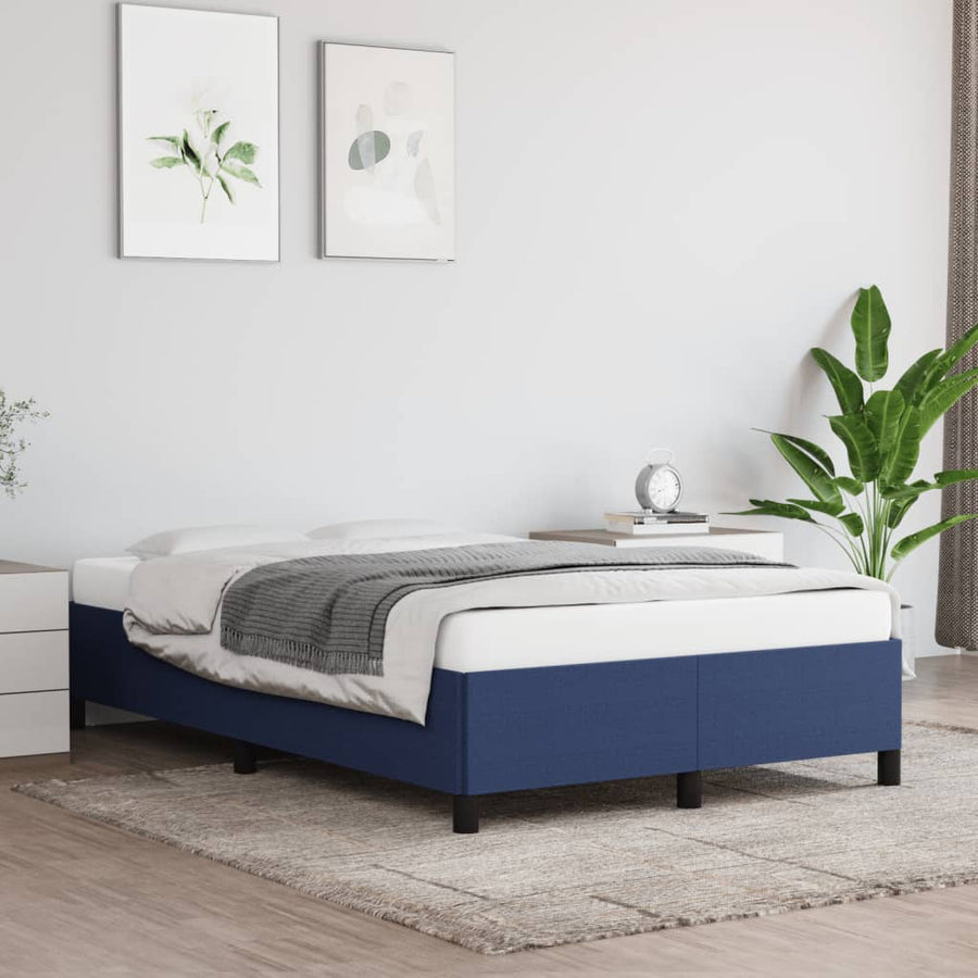 Bedframe Stof Blauw 120 x 190 cm 33.5 cm