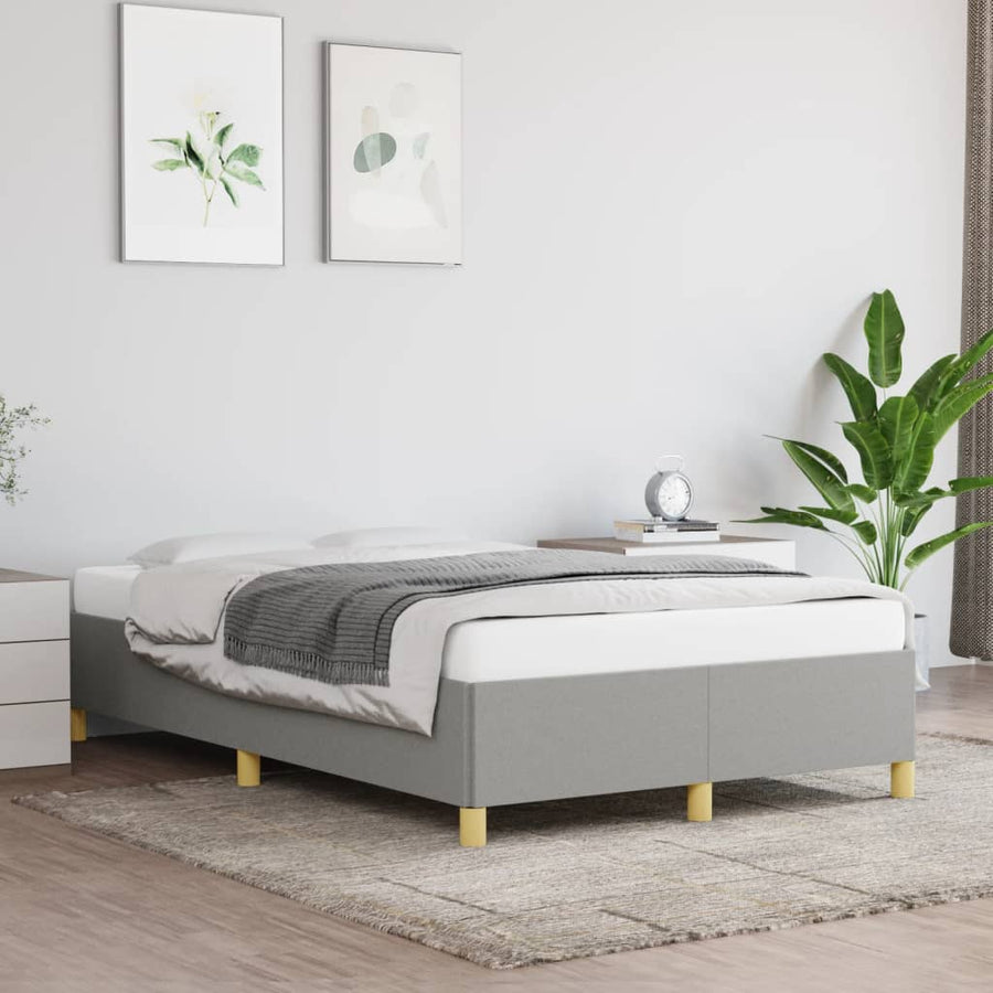 Bedframe Stof Lichtgrijs 120 x 190 cm 33.5 cm