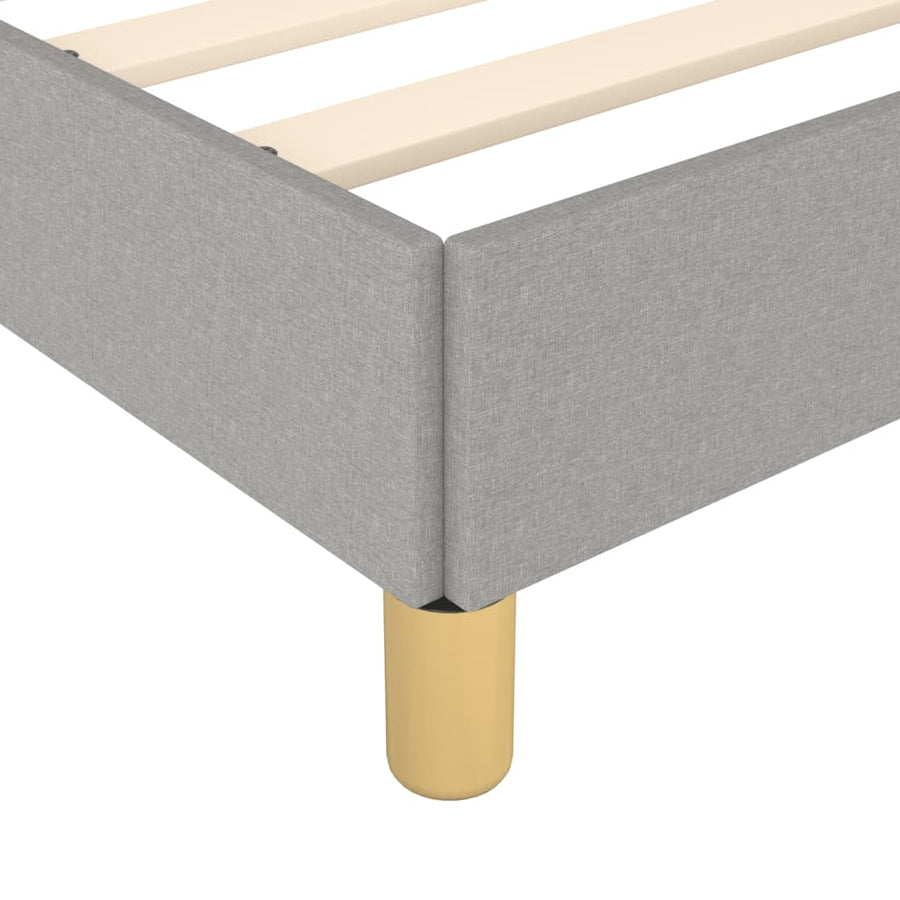 Bedframe Stof Lichtgrijs 120 x 190 cm 33.5 cm