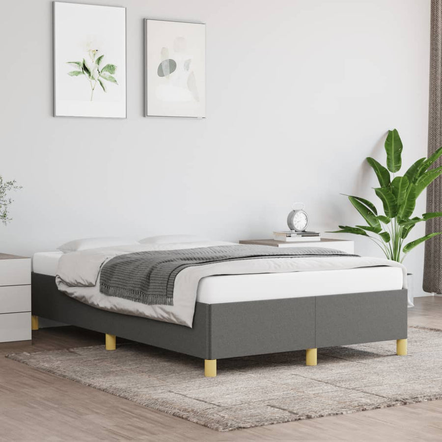 Bedframe Stof Donkergrijs 120 x 190 cm 33.5 cm