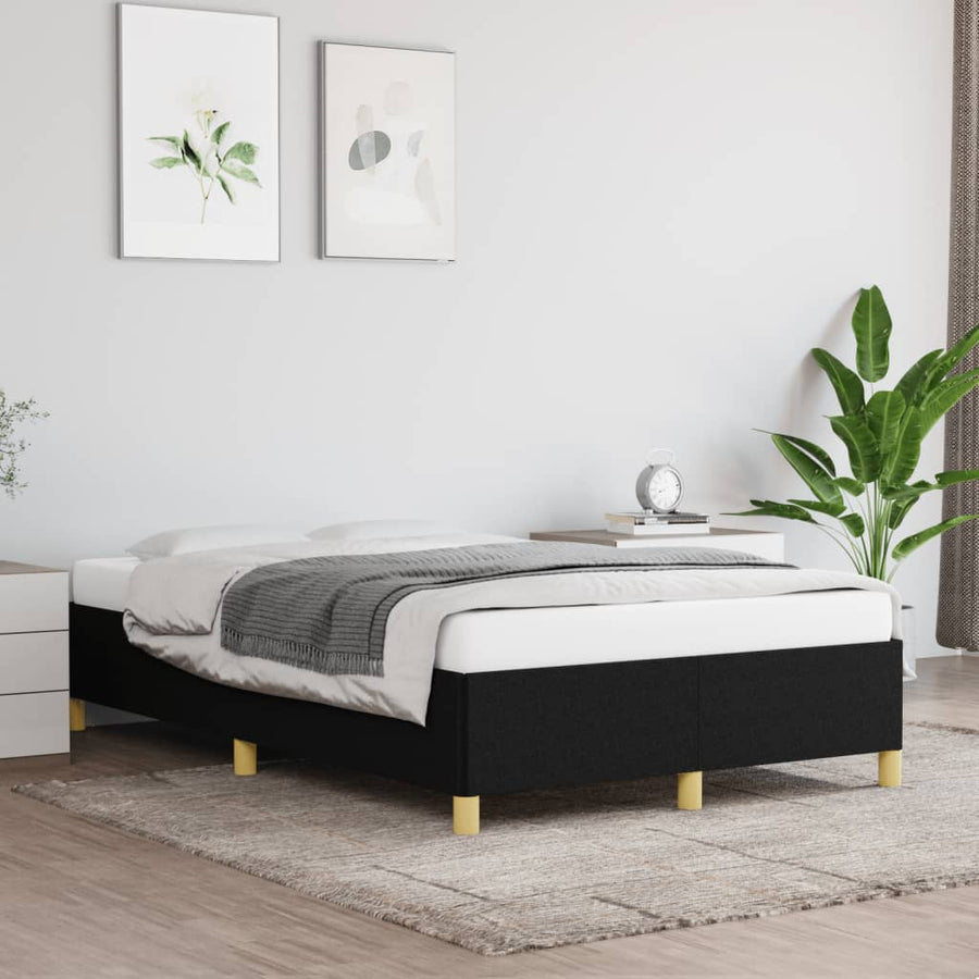 Bedframe Stof Zwart 120 x 190 cm 33.5 cm