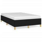 Bed frame without mattress 120x190 cm black fabric