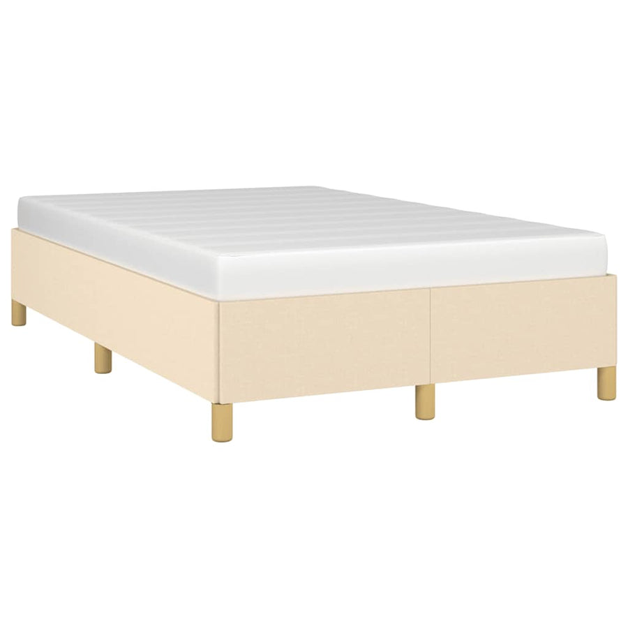 Bedframe Zonder Matras Stof Kleurig Crème 120 x 190 cm 35 cm