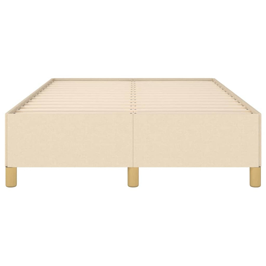 Bedframe Zonder Matras Stof Kleurig Crème 120 x 190 cm 35 cm