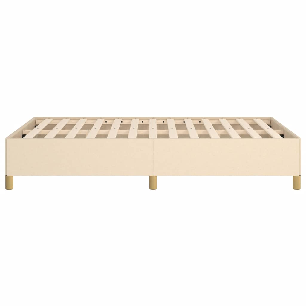Bedframe Zonder Matras Stof Kleurig Crème 120 x 190 cm 35 cm