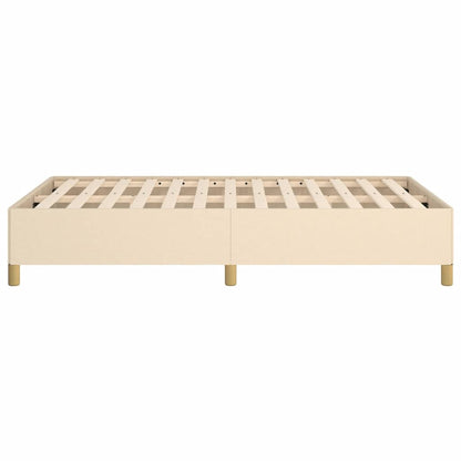 Bedframe Zonder Matras Stof Kleurig Crème 120 x 190 cm 35 cm