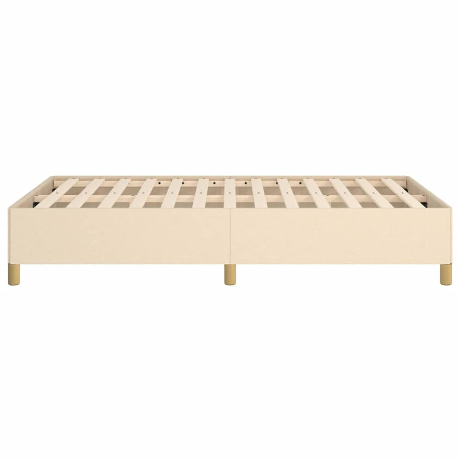Bedframe Zonder Matras Stof Kleurig Crème 120 x 190 cm 35 cm