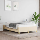 Bed frame without mattress 120x190 cm fabric cream