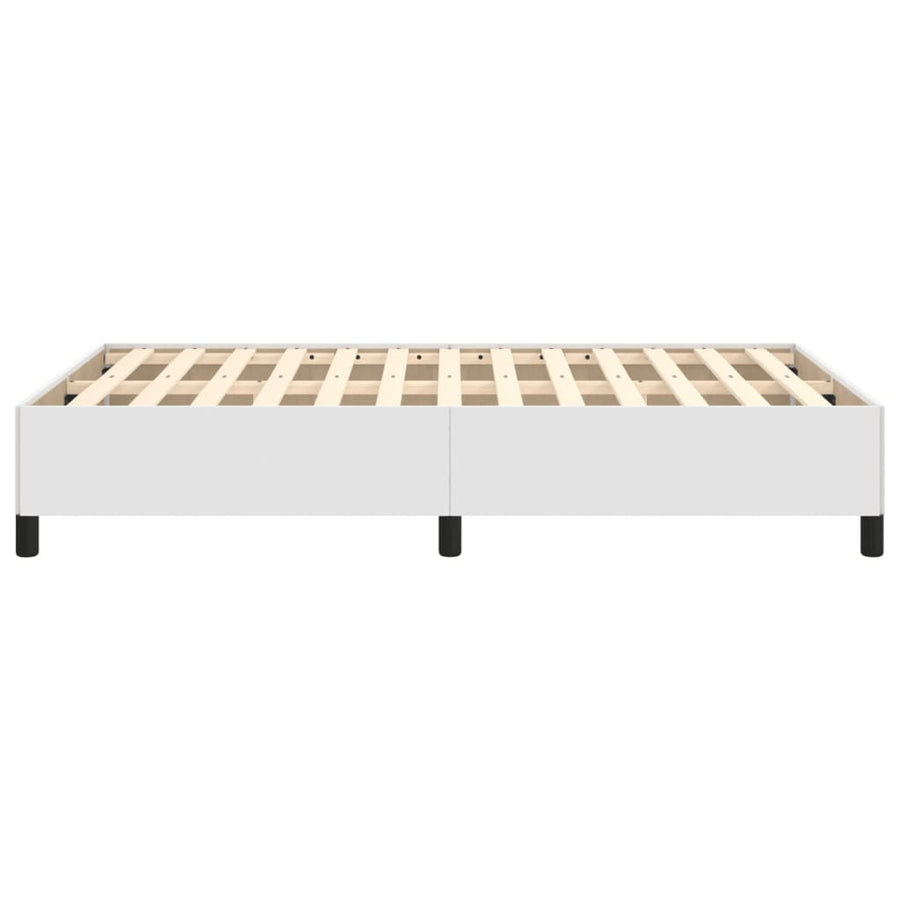 Bedframe Kunstleer Wit 120 x 190 cm 33.5 cm