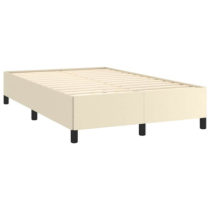 Bedframe zonder matras 120x190 cm kunstleer crème