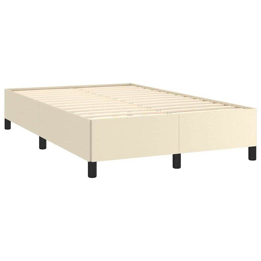 Bedframe zonder matras 120x190 cm kunstleer crème