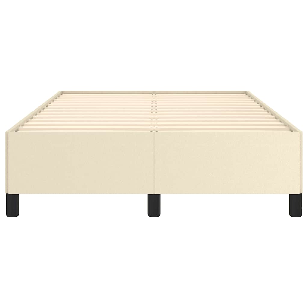 Bedframe zonder matras 120x190 cm kunstleer crème