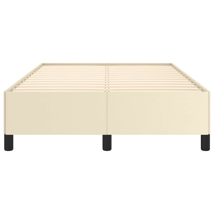 Bedframe zonder matras 120x190 cm kunstleer crème