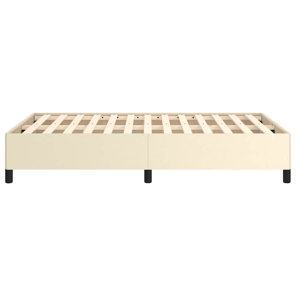 Bedframe zonder matras 120x190 cm kunstleer crème