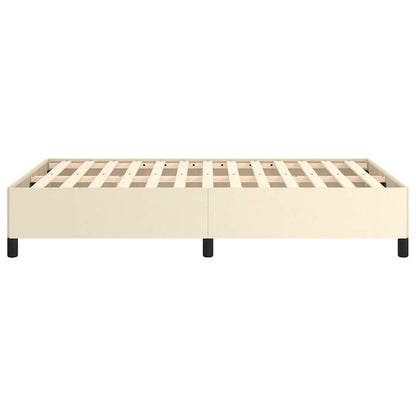 Bedframe zonder matras 120x190 cm kunstleer crème