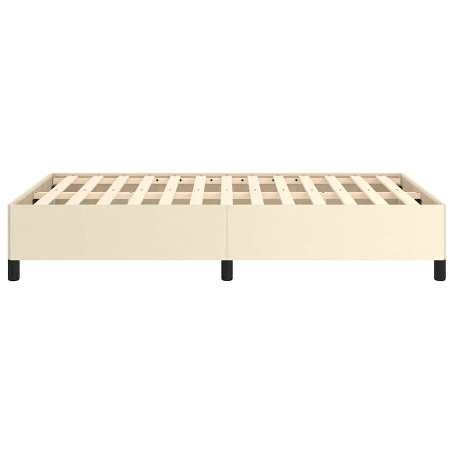 Bedframe zonder matras 120x190 cm kunstleer crème