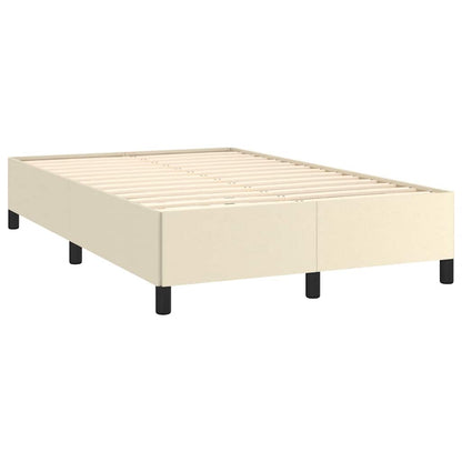 Bedframe zonder matras 120x190 cm kunstleer crème