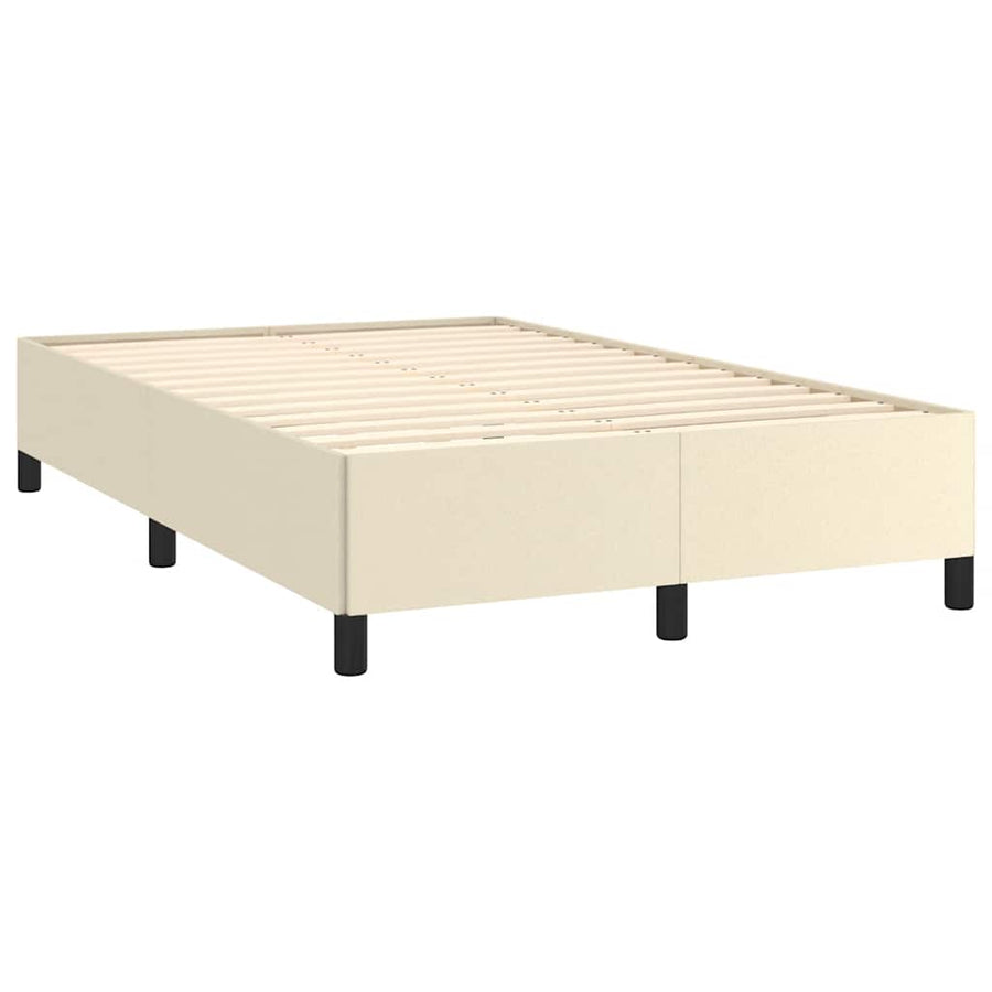 Bedframe zonder matras 120x190 cm kunstleer crème