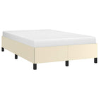 Bedframe 120x190 cm kunstleer crème