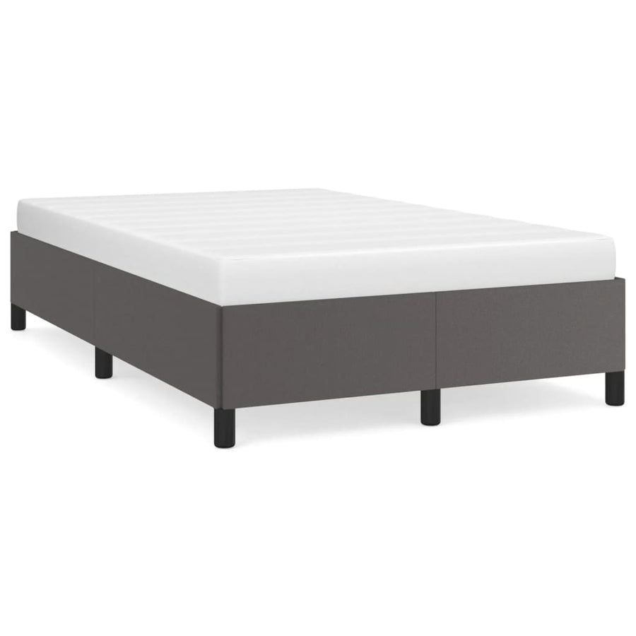 Bedframe Kunstleer Grijs 120 x 190 cm 33.5 cm