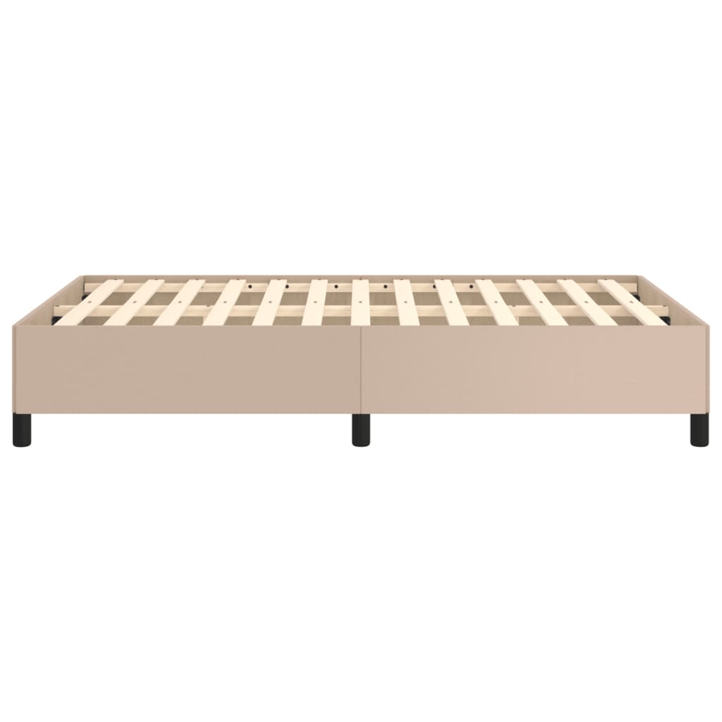 Bedframe Kunstleer Kleurig Cappuccino 120 x 190 cm 33.5 cm