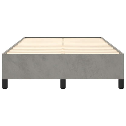 Bedframe Fluweel Lichtgrijs 120 x 190 cm 33.5 cm