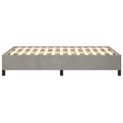 Bedframe Fluweel Lichtgrijs 120 x 190 cm 33.5 cm