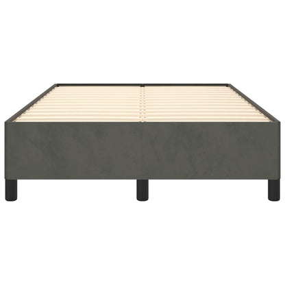 Bedframe Fluweel Donkergrijs 120 x 190 cm 33.5 cm