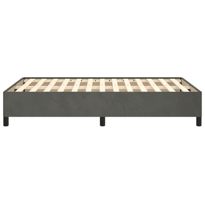 Bedframe Fluweel Donkergrijs 120 x 190 cm 33.5 cm