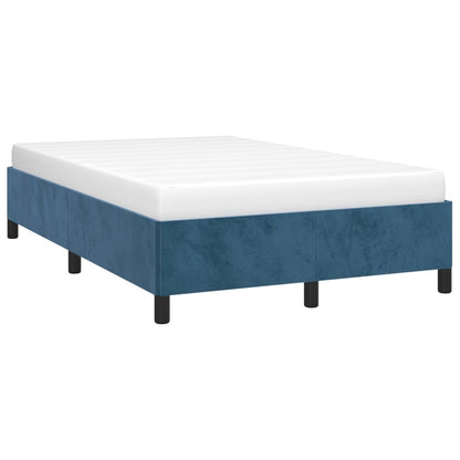 Bedframe Fluweel Donkerblauw 120 x 190 cm 33.5 cm