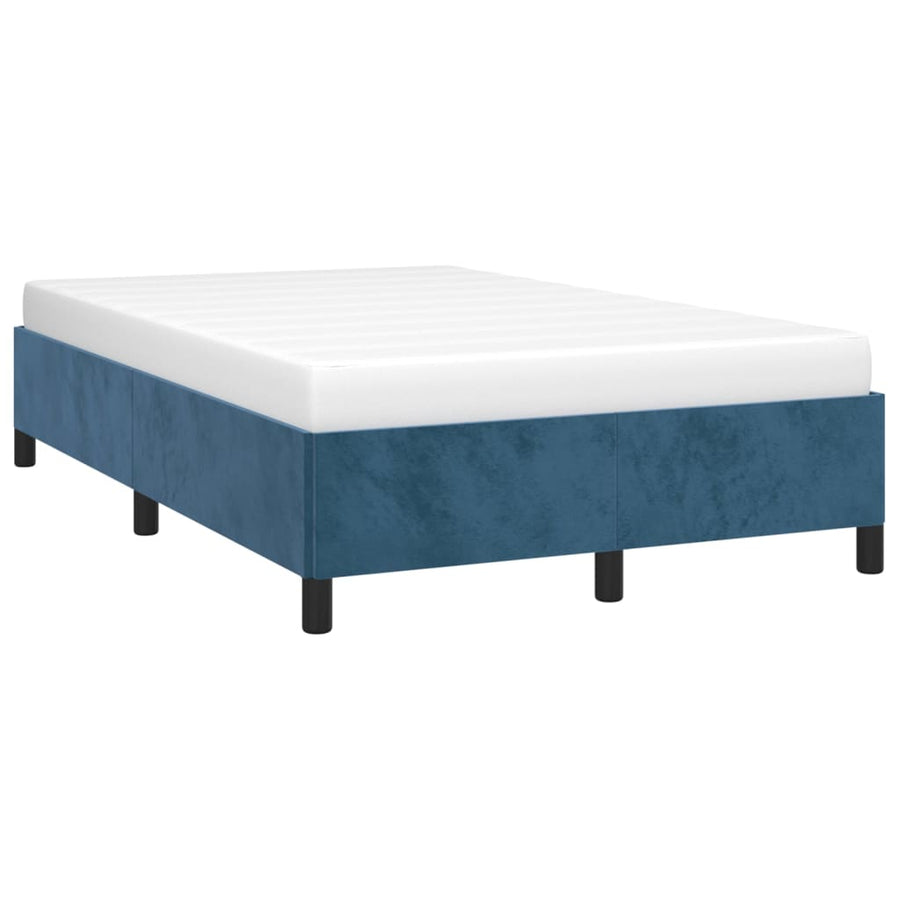 Bedframe Fluweel Donkerblauw 120 x 190 cm 33.5 cm