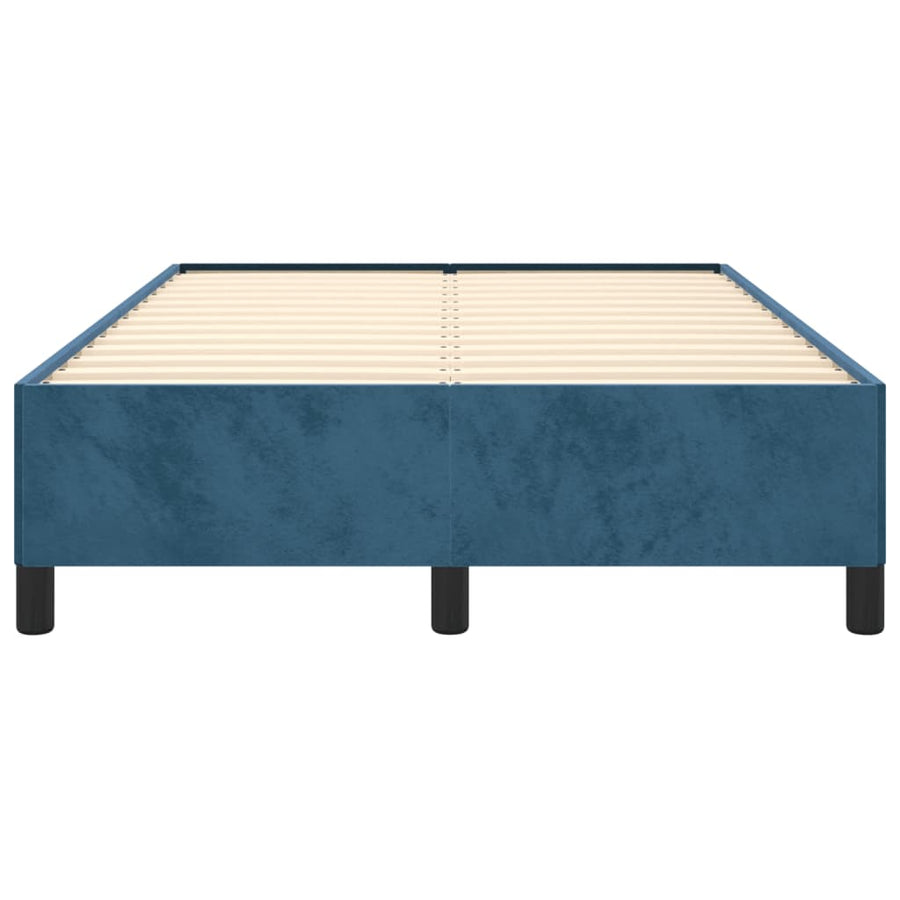 Bedframe Fluweel Donkerblauw 120 x 190 cm 33.5 cm