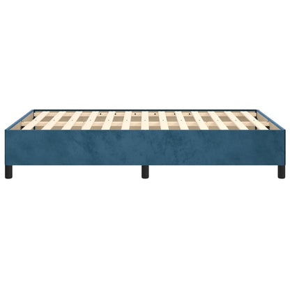 Bedframe Fluweel Donkerblauw 120 x 190 cm 33.5 cm