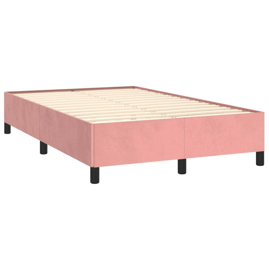 Bedframe Fluweel Roze 120 x 190 cm 33.5 cm