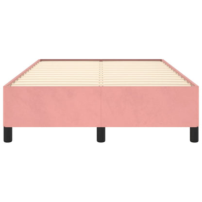 Bedframe Fluweel Roze 120 x 190 cm 33.5 cm
