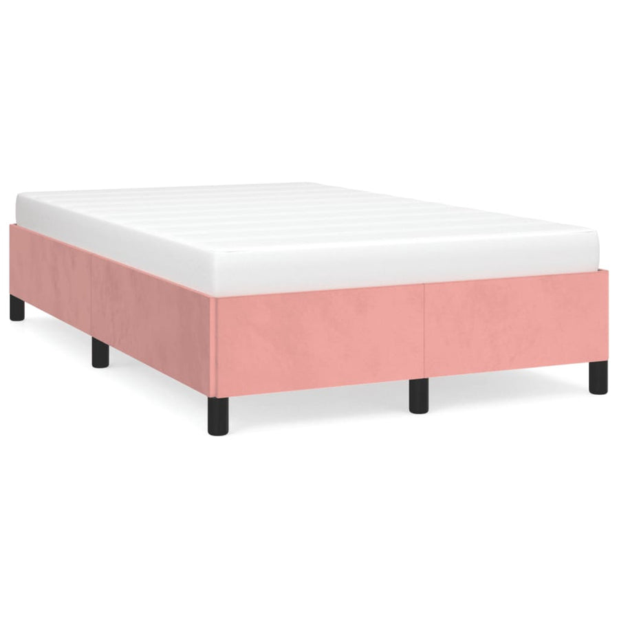 Bedframe Fluweel Roze 120 x 190 cm 33.5 cm