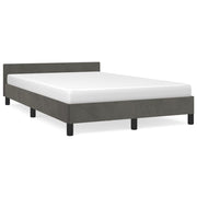 Bedframe 120x190 cm fluweel donkergrijs