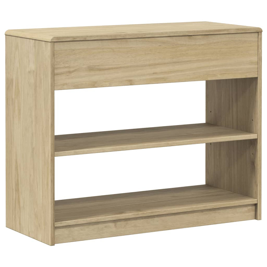 Wandtafel SAUDA 89,5x36,5x73 cm massief grenenhout eikenkleurig