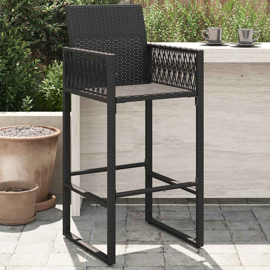 Tuinbarkrukken Poly Rattan 2